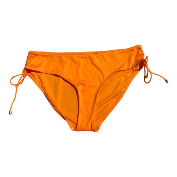 Gibson Latimer NWT Adjustable Side Tie Hipster Tangerine Bikini Bottom Size XL - Picture 2 of 7